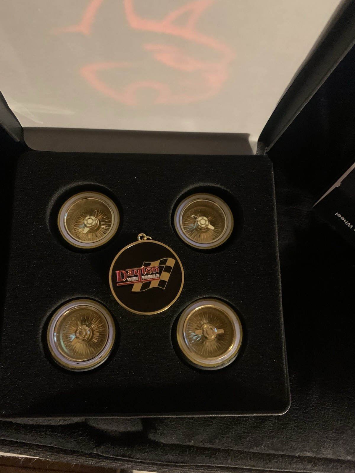 Dayton Wire Wheels Gold RC Wheel Set for Dirt Racing RC Model Vehicles