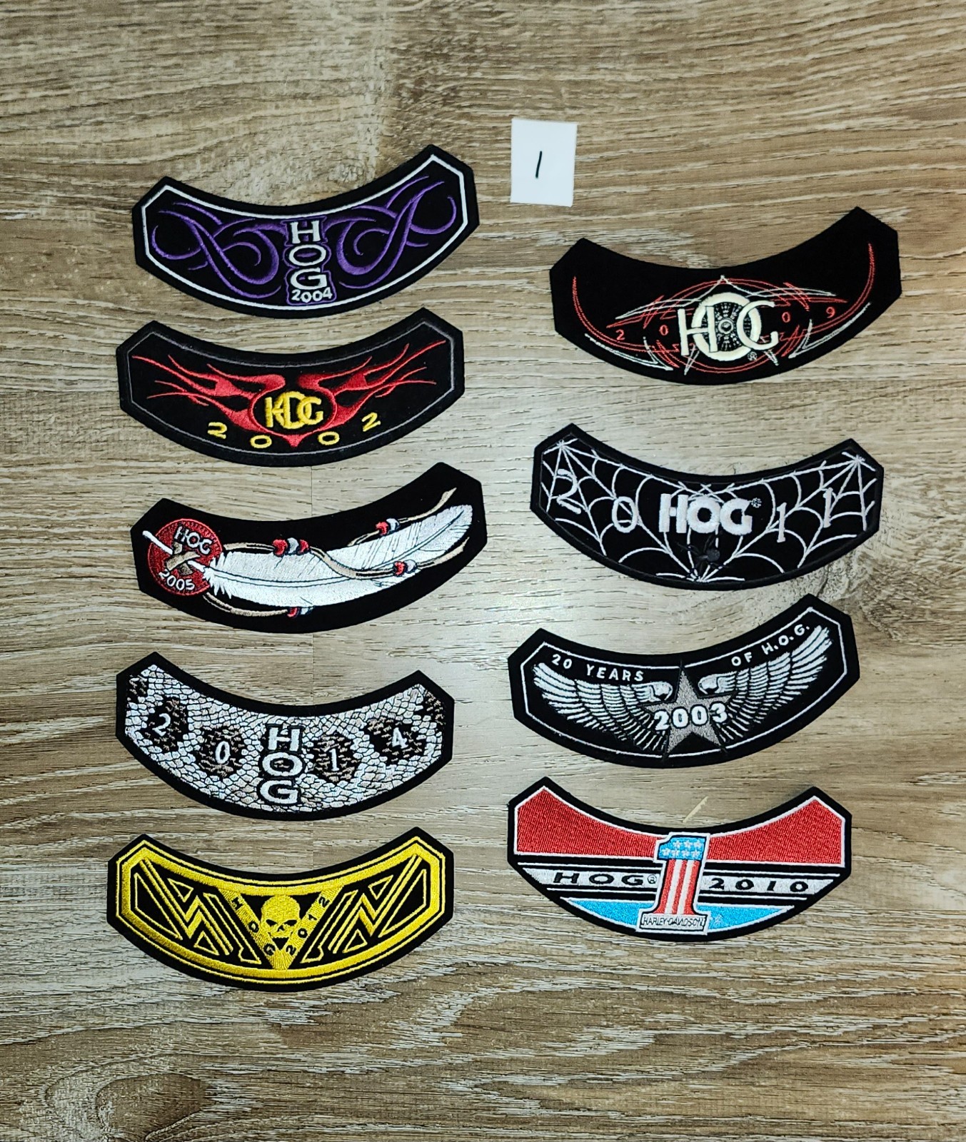 Lot of 9 HOG Harley Owners Group Patches 2002-2011