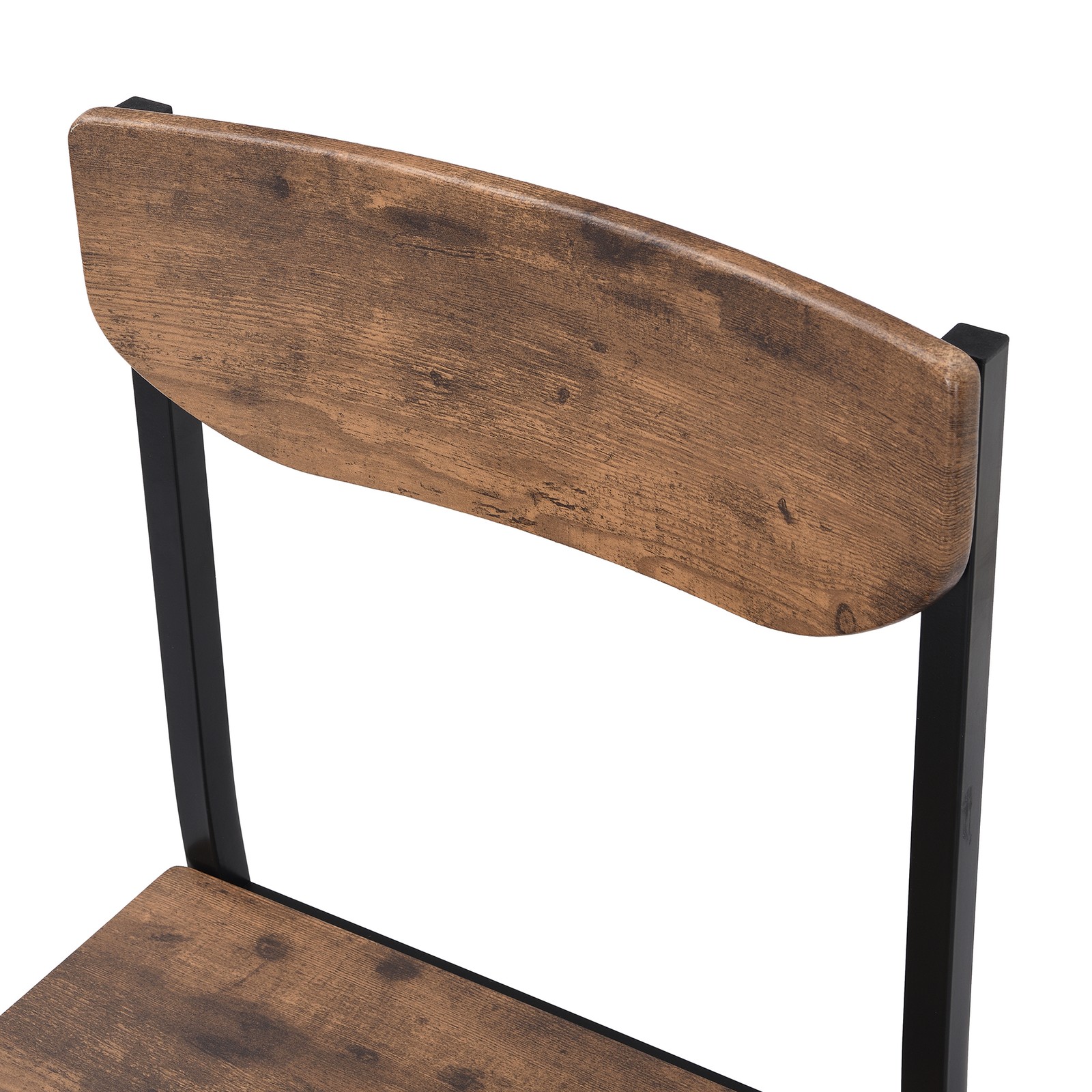 Modern 3-Piece Round Dining Table Set with Drop Leaf and 2 Chairs for Small