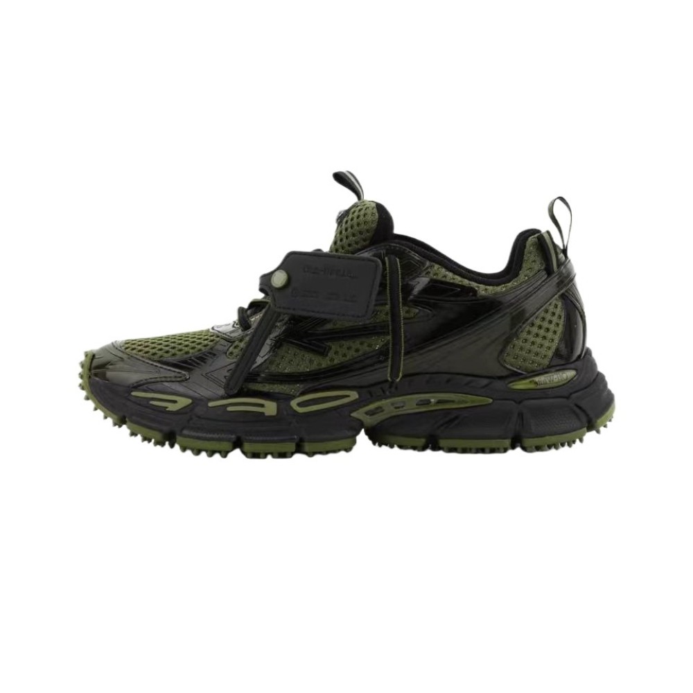 OFF-WHITE ODSY-1000 Mesh Olive Green Arrow OMIA295F25FAB0036310
