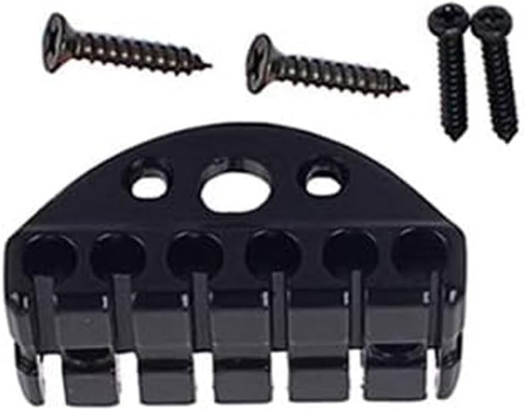 Black 6 String Headdless Guitar Locking Nut Fit Kiesel,Strandberg,Steinberger
