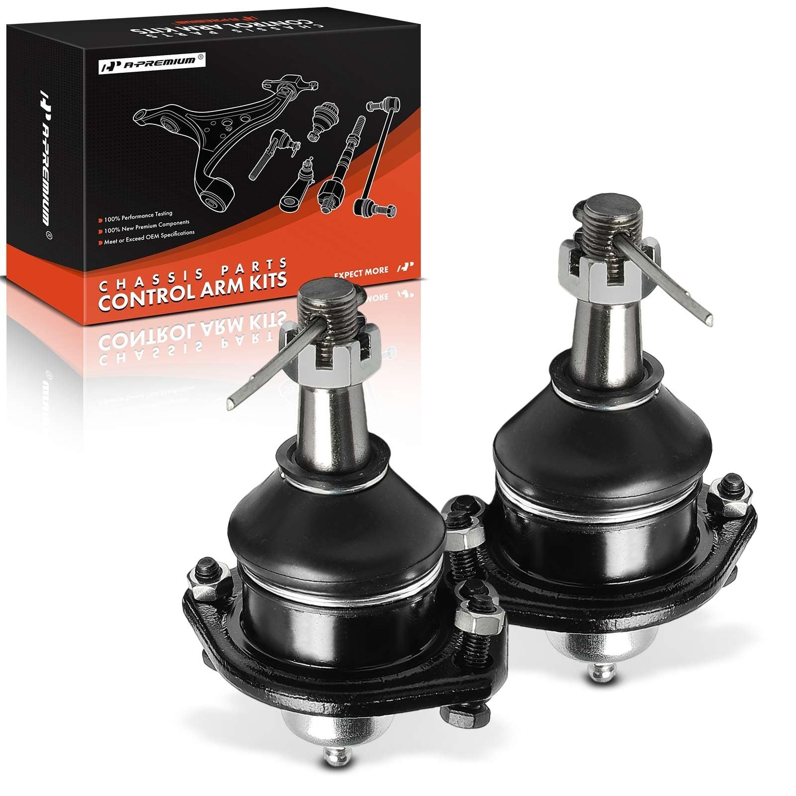 A-Premium 2 x Front Upper Ball Joints, Compatible with Chevrolet & Buick | fo...