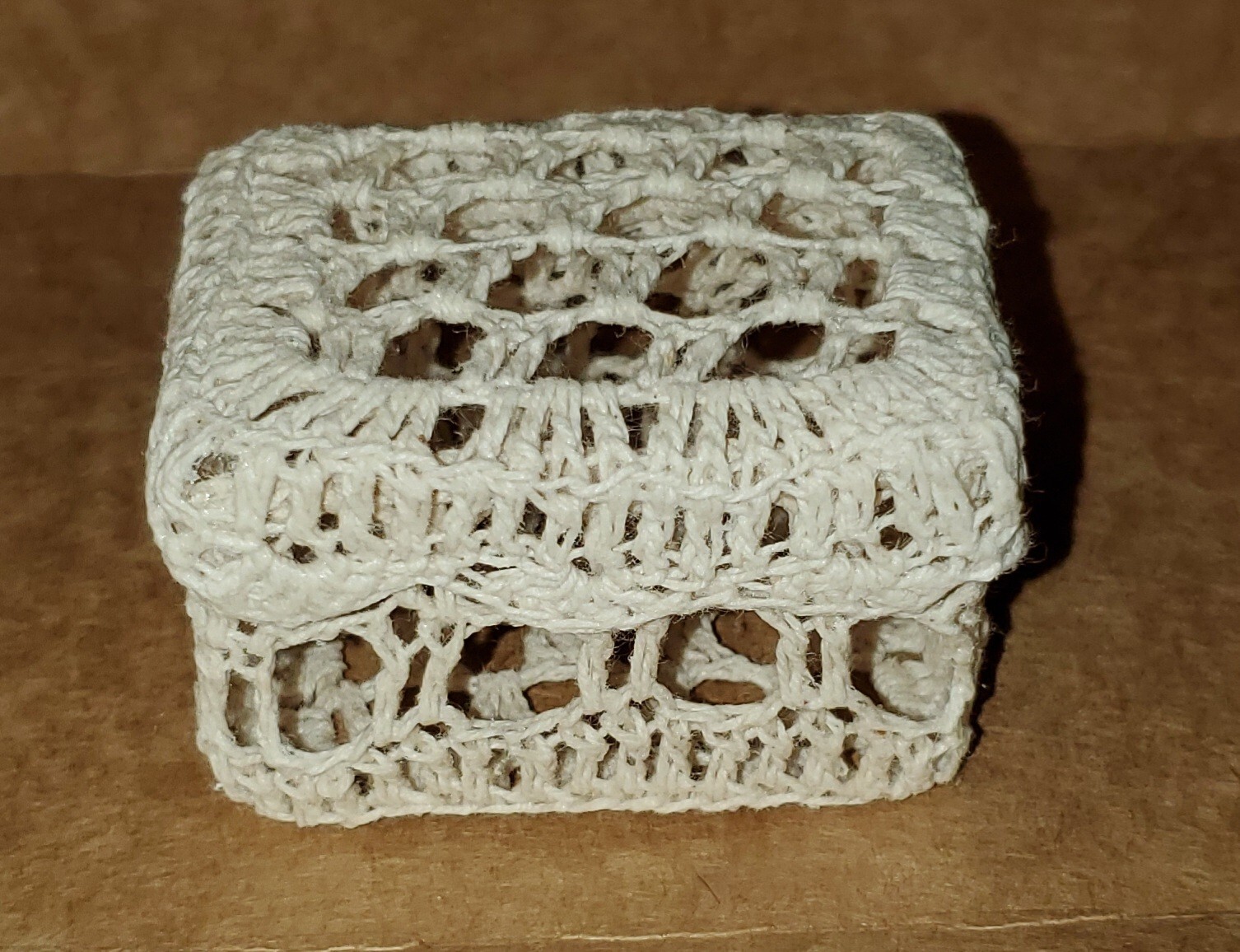 Trio Of Nesting Crocheted Vanity Boxes