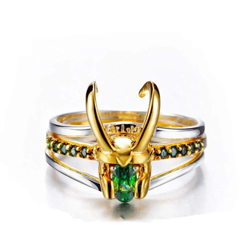 Fashion Casual Men Women Loki Ring Party Jewelry Loki Claw Helmet Rings Gifts