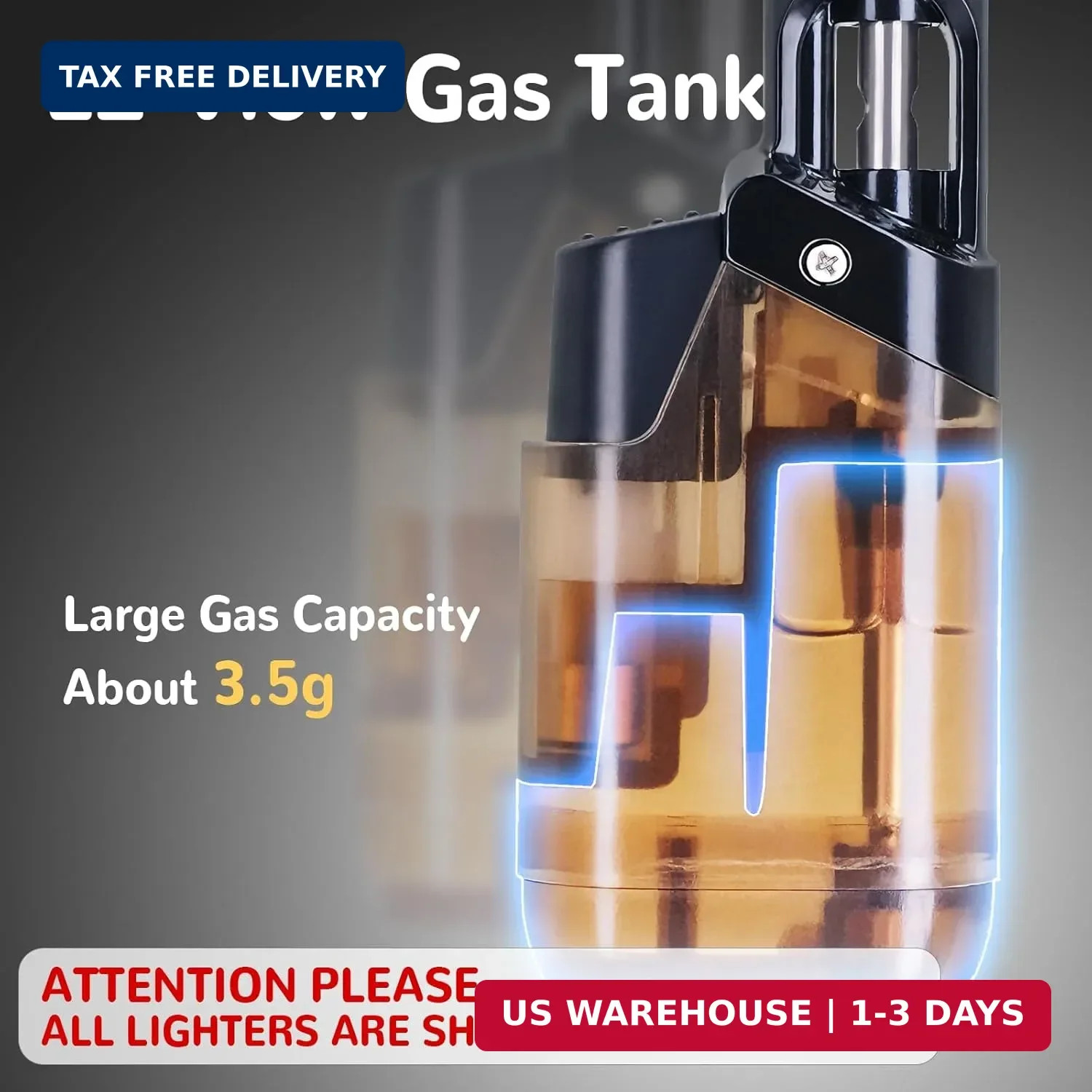 2 Pack Torch Lighter Mini Butane Multipurpose Utility Lighters with Wand Jet Fla
