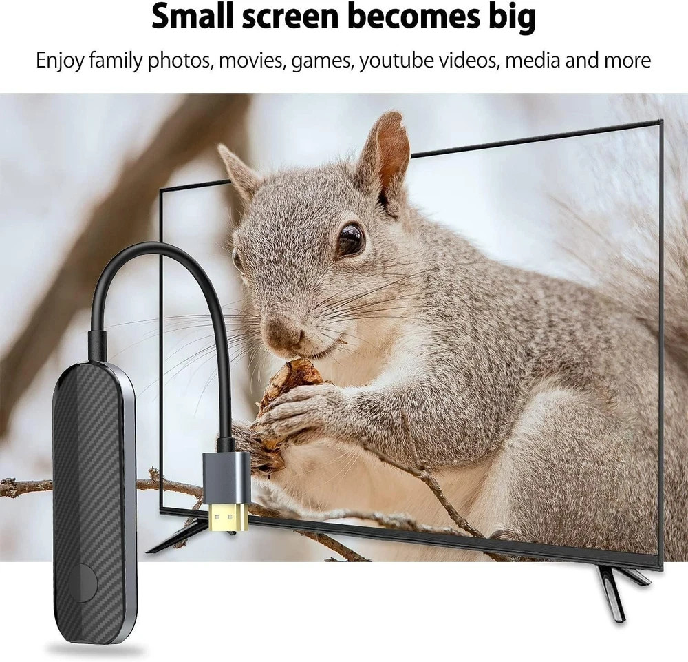 iShare iOS Wireless HDMI Display Adapter for iPhone, Streaming Mirroring Devi...