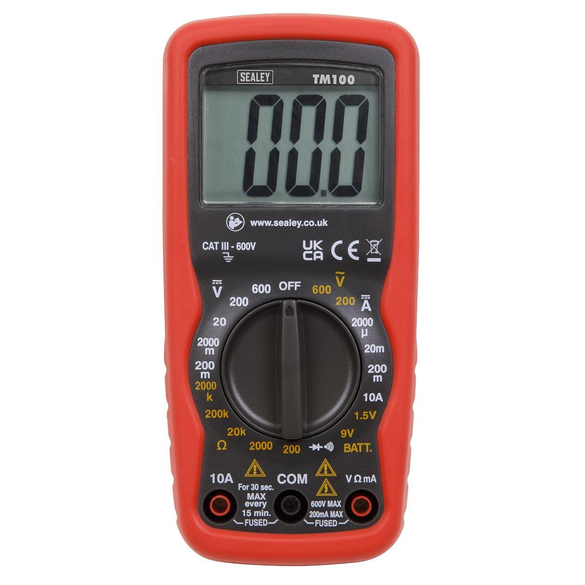 Sealey TM100 Professional Digital Multimeter - 6 Function