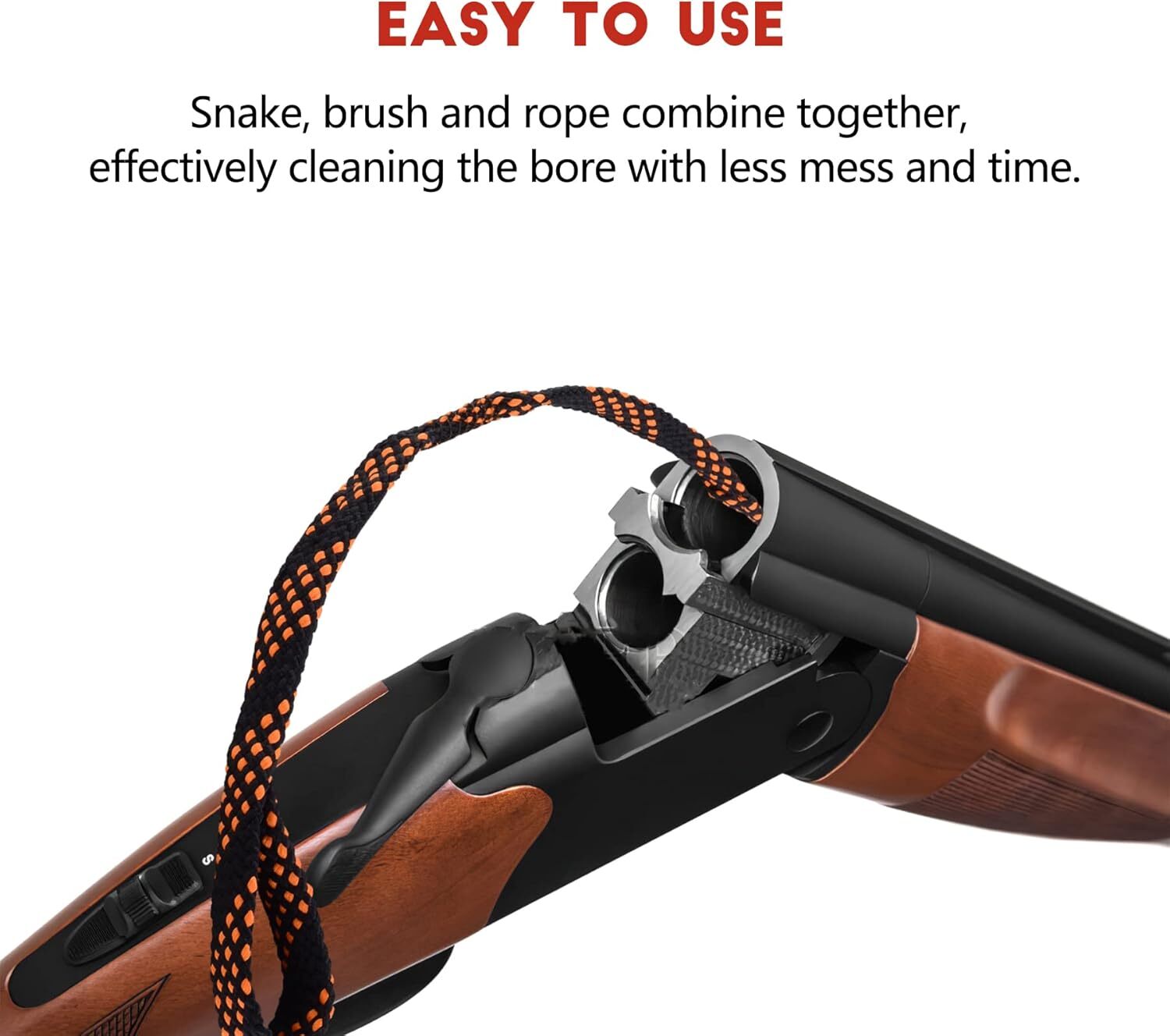 Bore Cleaner Gun Cleaner Gun Cleaning Brush for 9mm .17 .357 .30 .40 .45 Cal