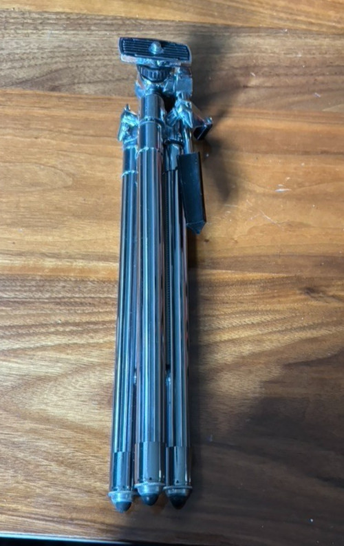 Sunset Tripod 11.5" Expands to 17" Leather Case