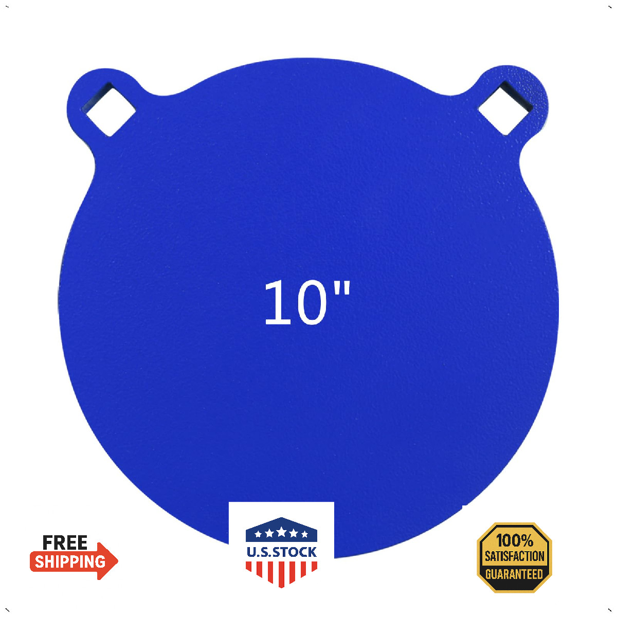 VOLUNU AR500 Steel Targets for Shooting-1/2inch Thick 10 inch Diameter Metal Sho