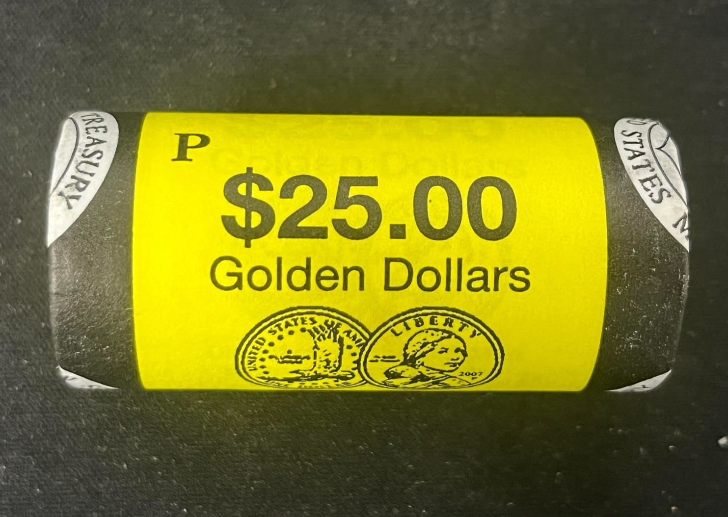 2007-P Sacagawea Golden $1 Dollar Roll