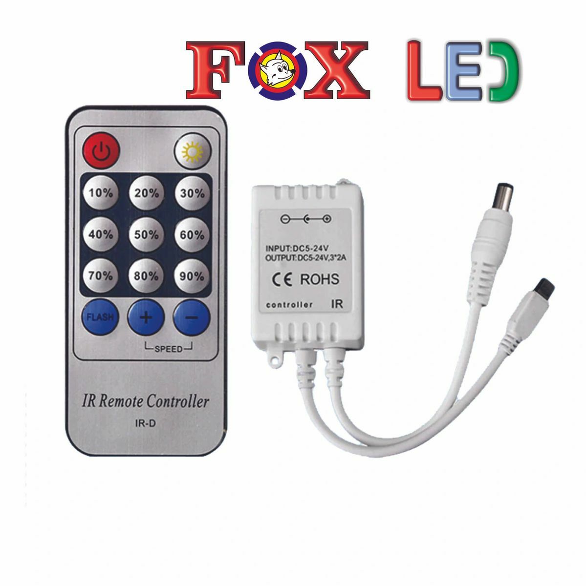 14Keys Single Color LED Controller DC 6A 5V-24V IR