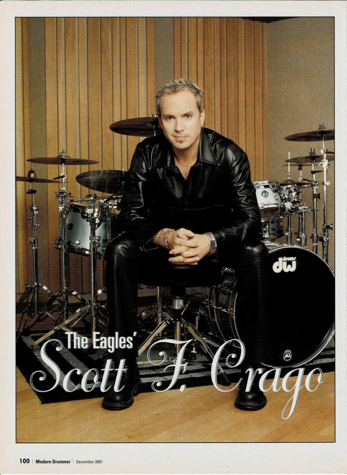 SCOTT CRAGO of THE EAGLES - Music Print Ad Photo - 2001