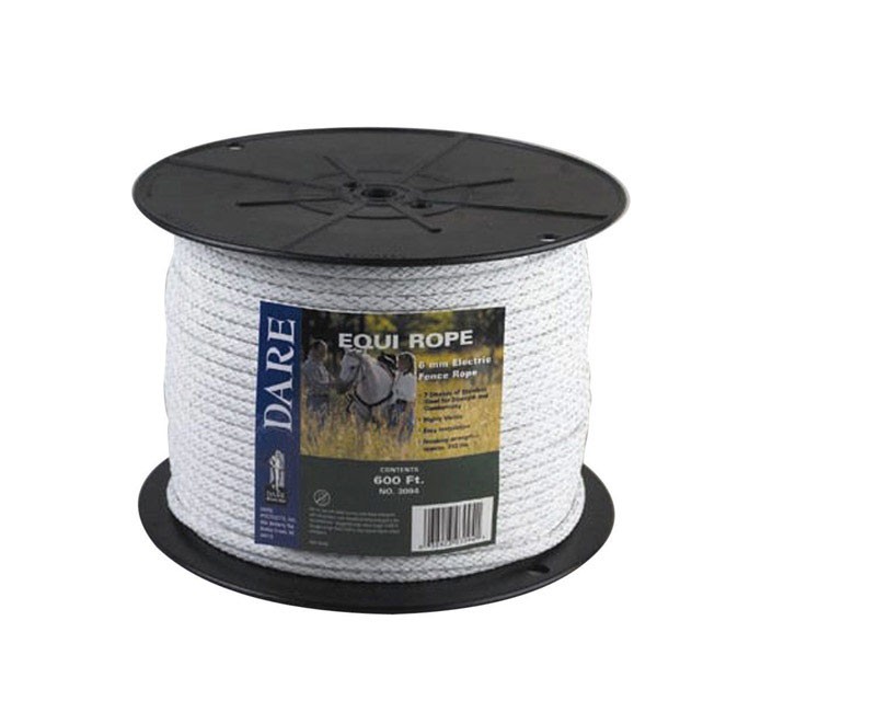 Dare 3094 White HDPE/Polyester Equine Rope 1100 lbs.
