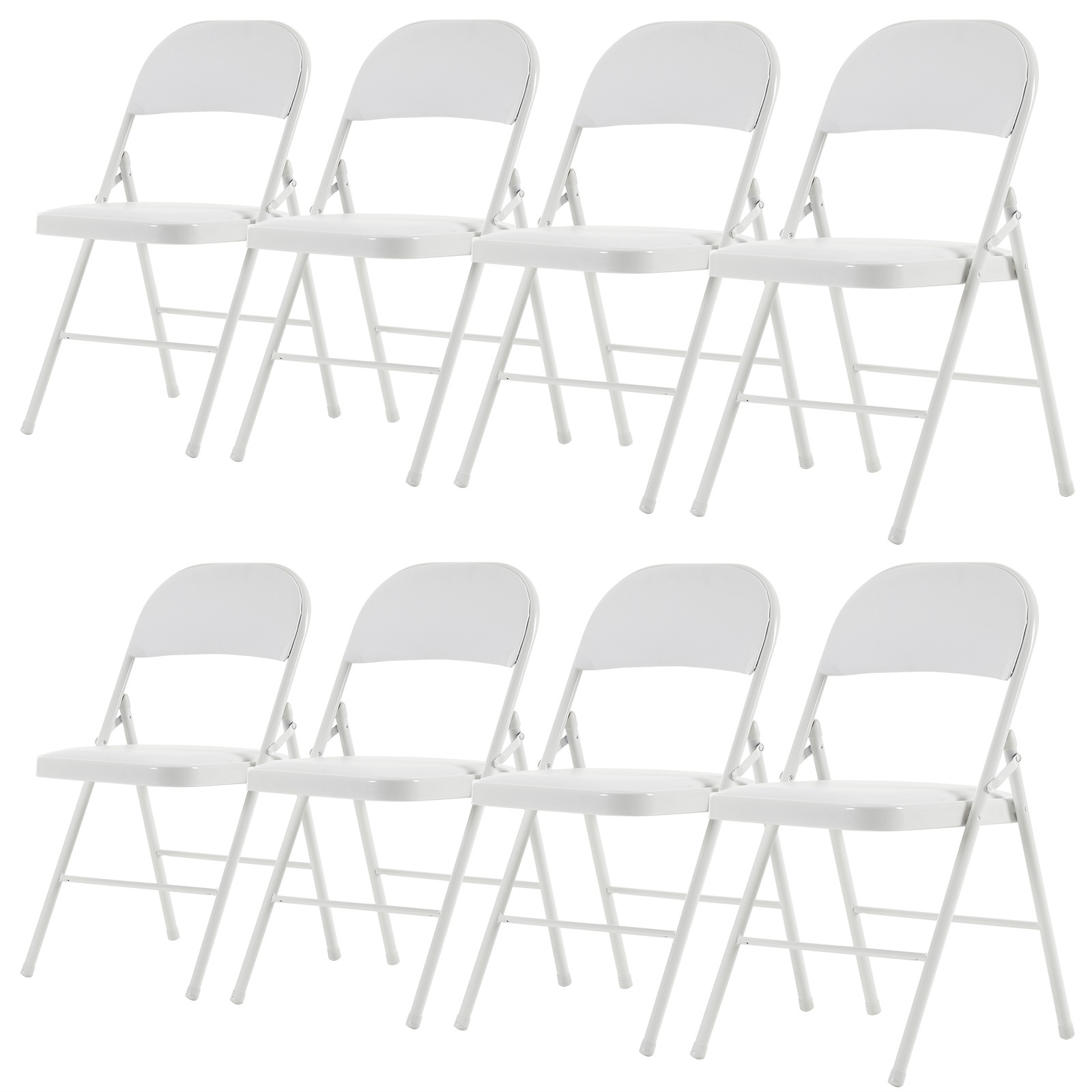 【Old Code：33292149】4pcs Elegant Foldable Iron & PVC Chairs for Convention