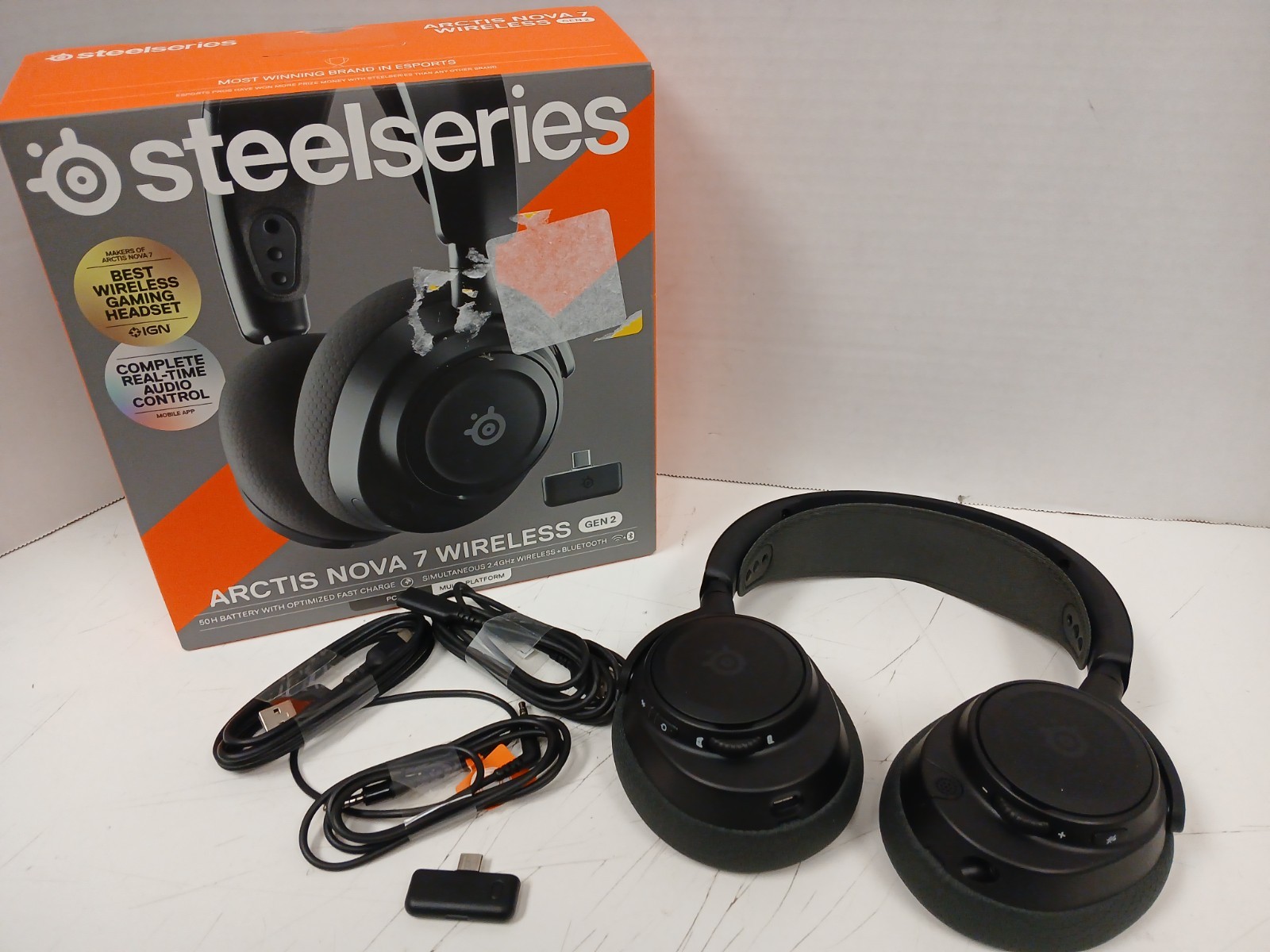 Steelseries Nova 7 Wireless Gen 2 Gaming Headset, Black