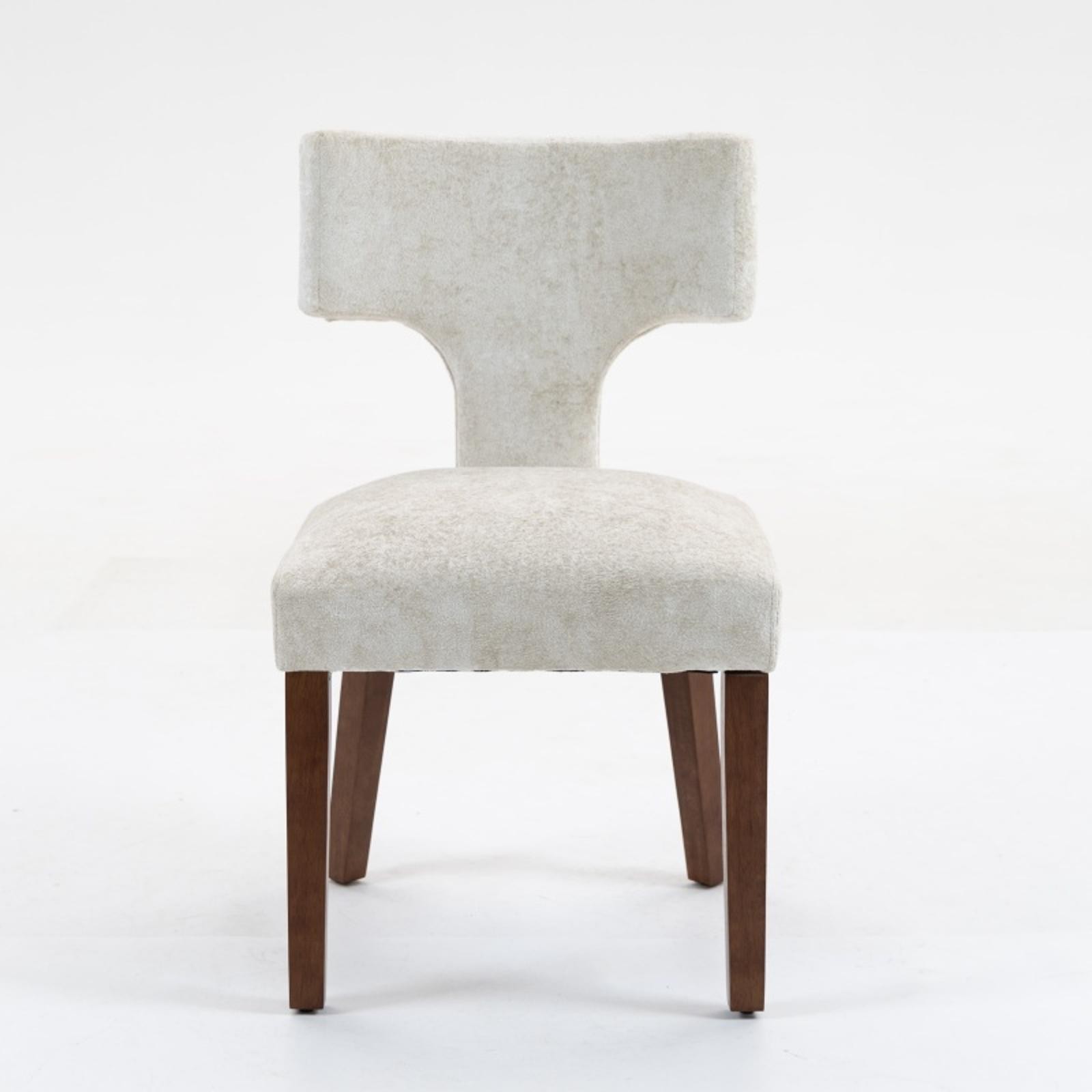 Modern Dining Chairs Set of 2, Farmhouse Linen Fabric