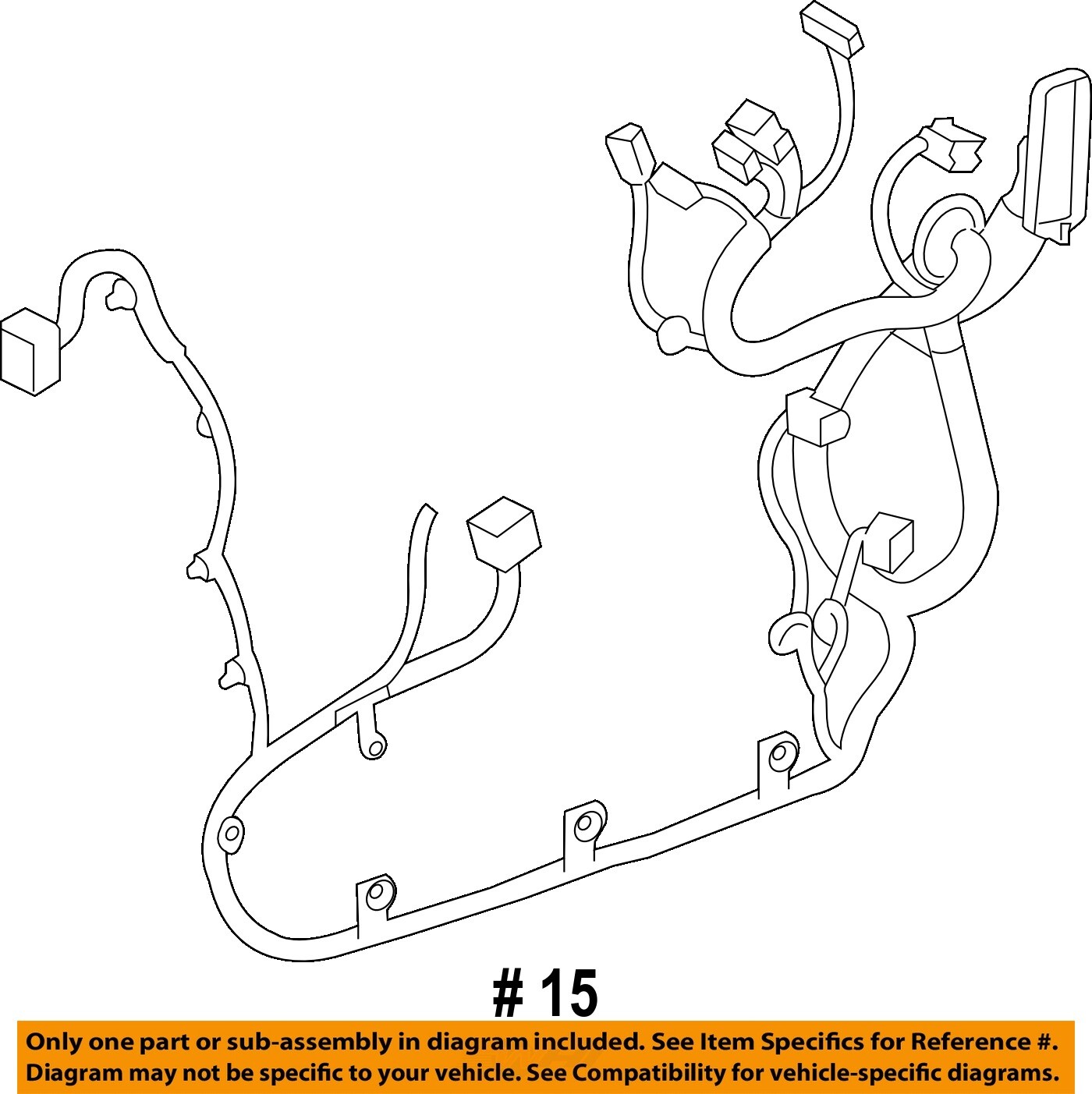 GM OEM 2014 Encore Front Door Lock Hardware-Harness 95385946