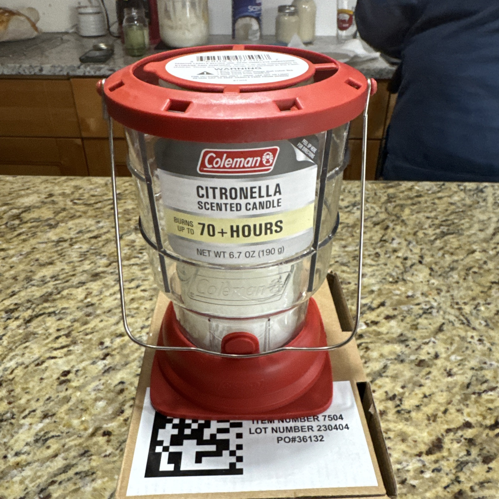 Coleman 70+ Hour Outdoor Candle Lantern - Classic Design, Easy Carry & Hang Cpix