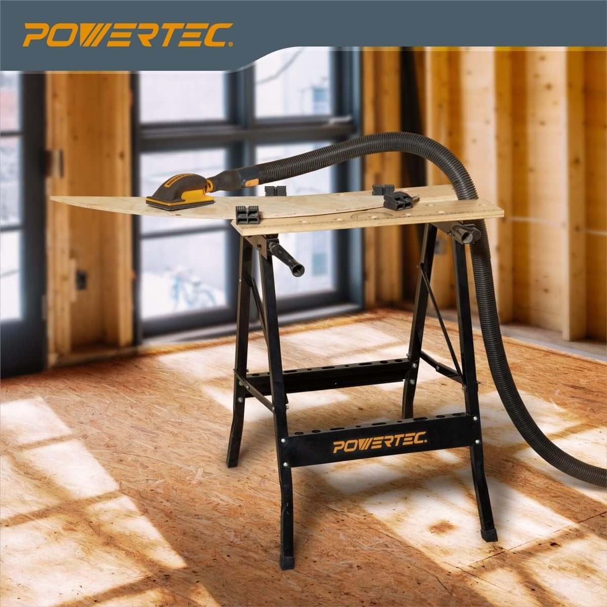 Portable Bamboo Workbench with Adjustable Vise: Perfect for Woodworking Projects