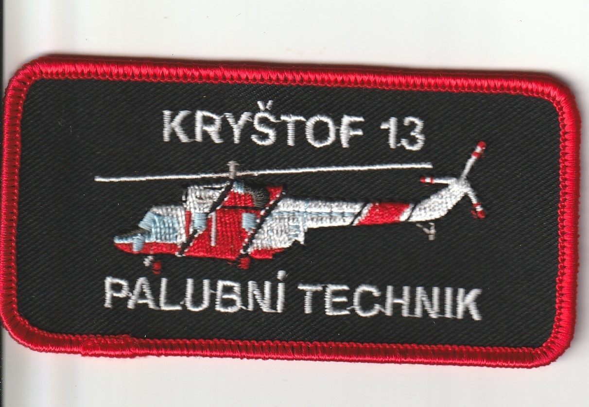 Czech Air Force CzAF  W- A3 Sokol (EMS & SAR) Kryštof 13 Flight Technical  patch