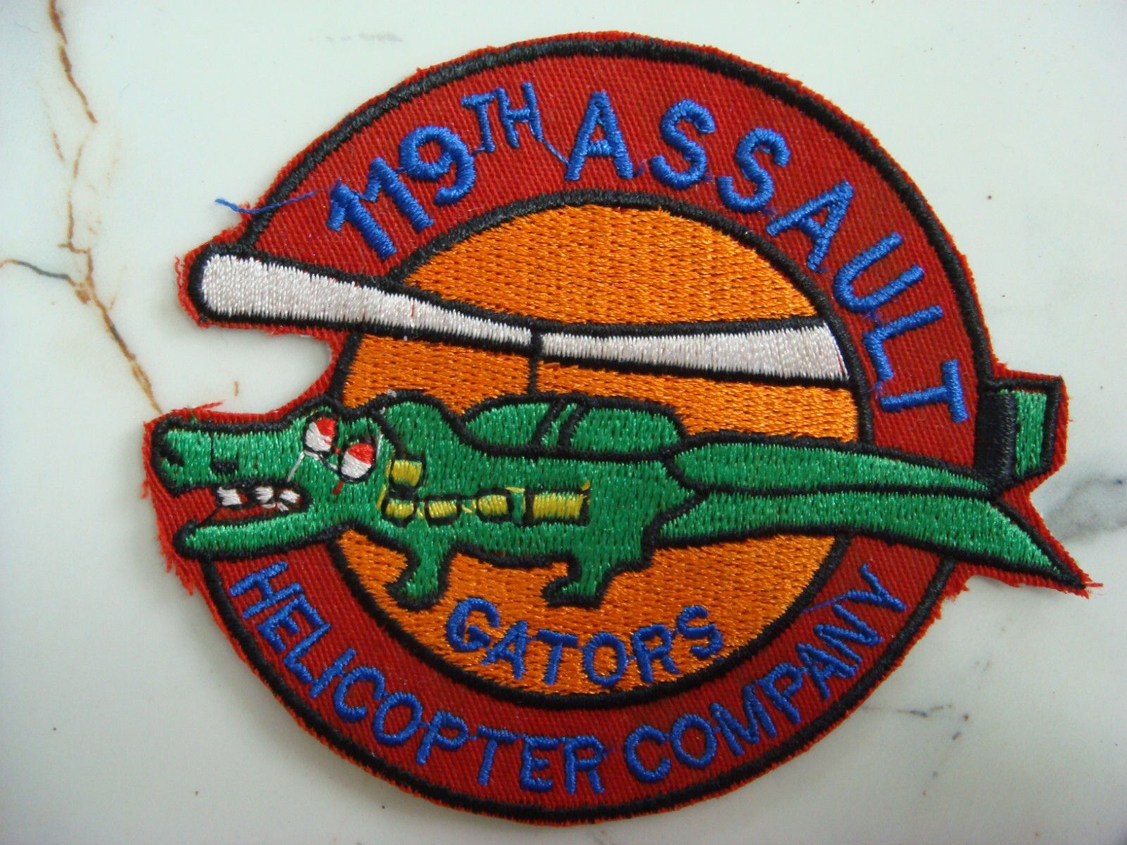 US 119th ASSAULT HELICOPTER Co.GATORS, VIETNAM WAR PATCH