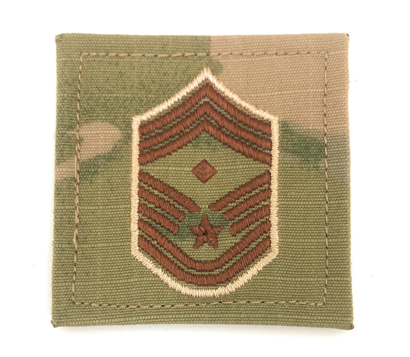A.F. Chief Master Sgt First Sgt w/ Diamond 2X2 W/ Hook Fastener (each)