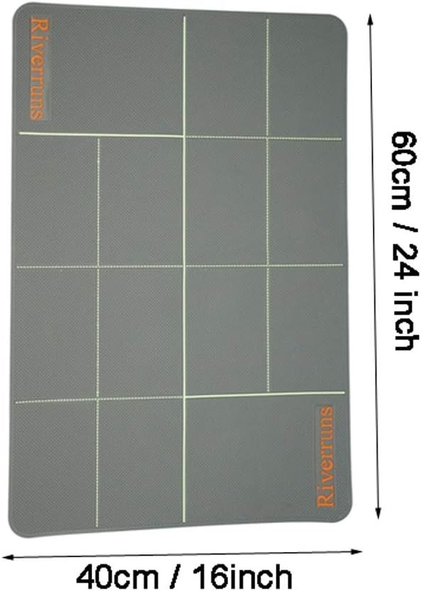 Versatile Fly Tying Silicone Mat - 24x16 Inches Large & 2 Medium Sizes Available