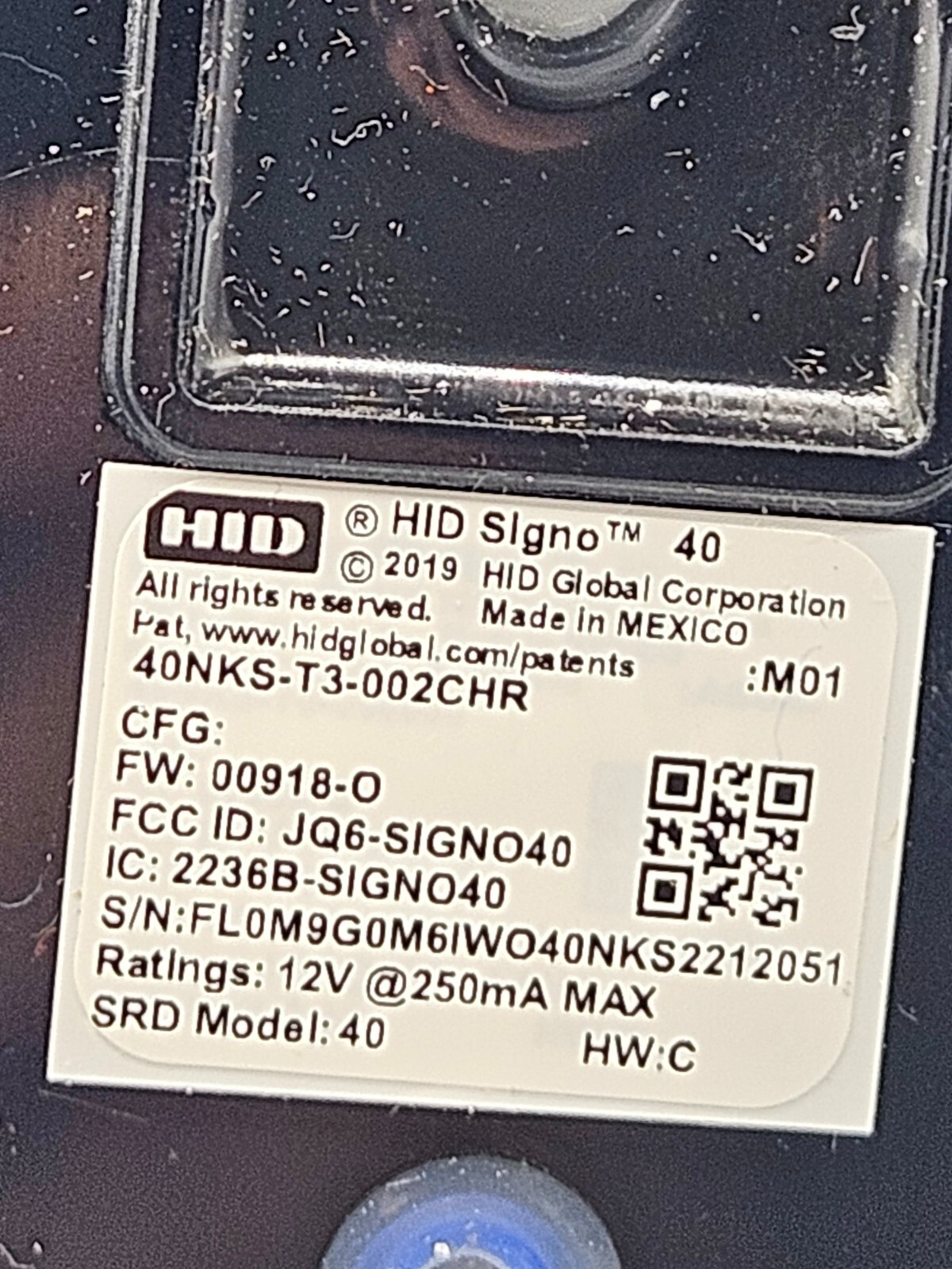 HID Signo 40 SKS-T3-002CHR