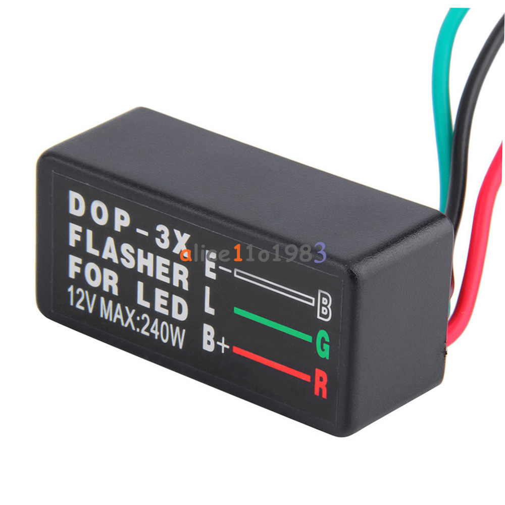 Universal 3 Pin 12V Motorcycle LED Turn Signal Light Flasher Blinker Relay New