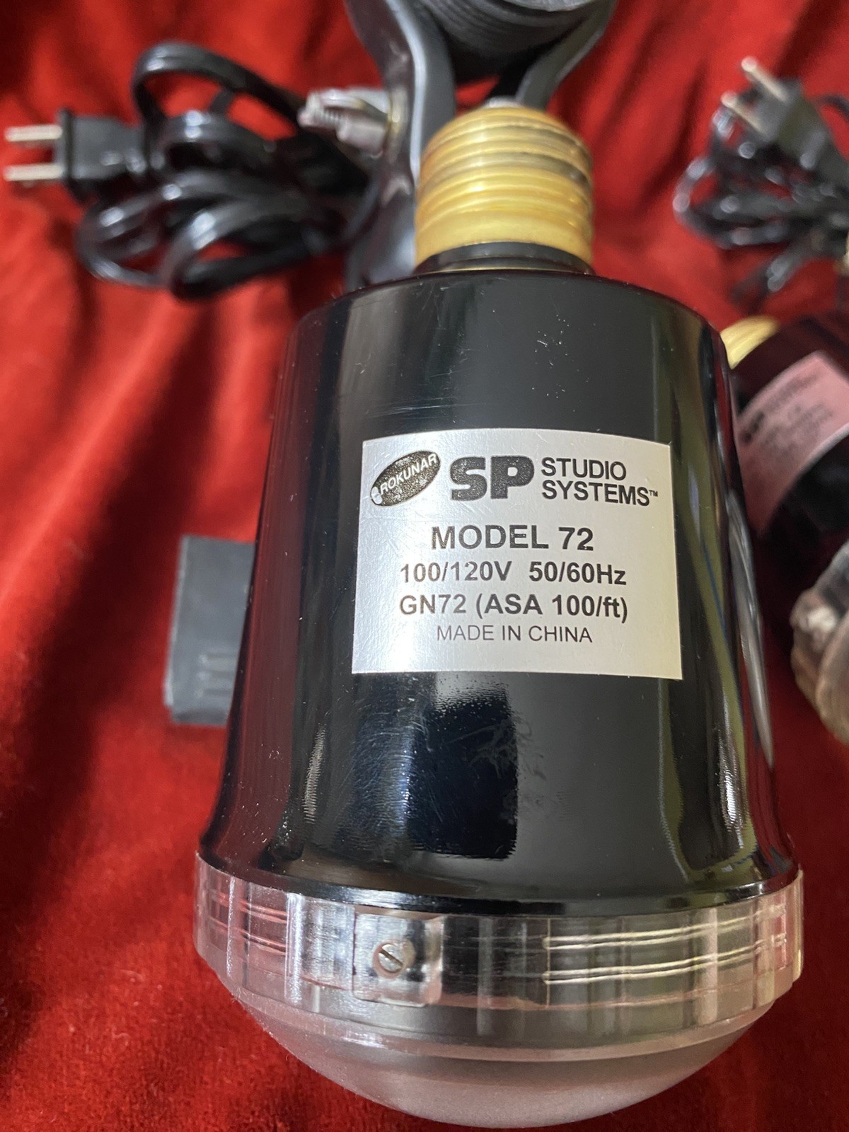 2- Rokunar SP Studio Systems Flash Unit Model 72 + 2 AC Sockets , Clamps