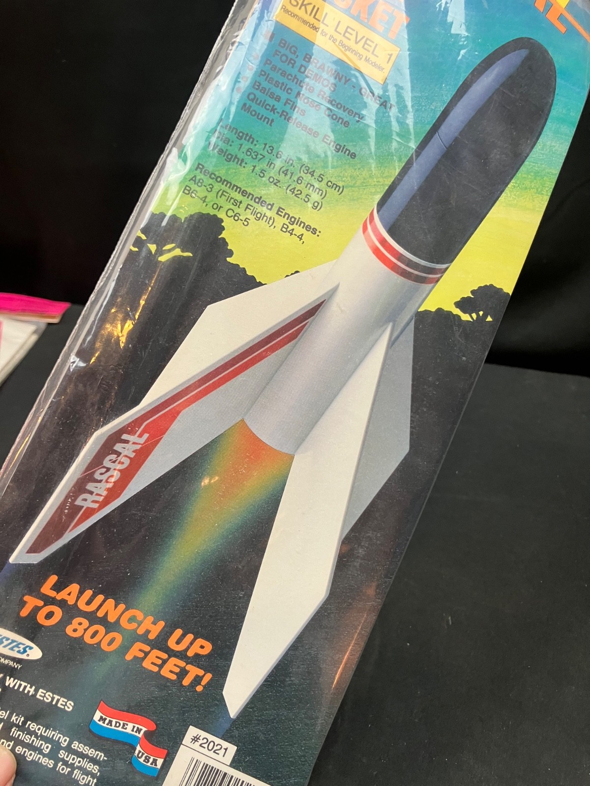 Builders (OPEN-Resealed) Super RARE Estes Rascal Flying Model Rocket Kit #2021