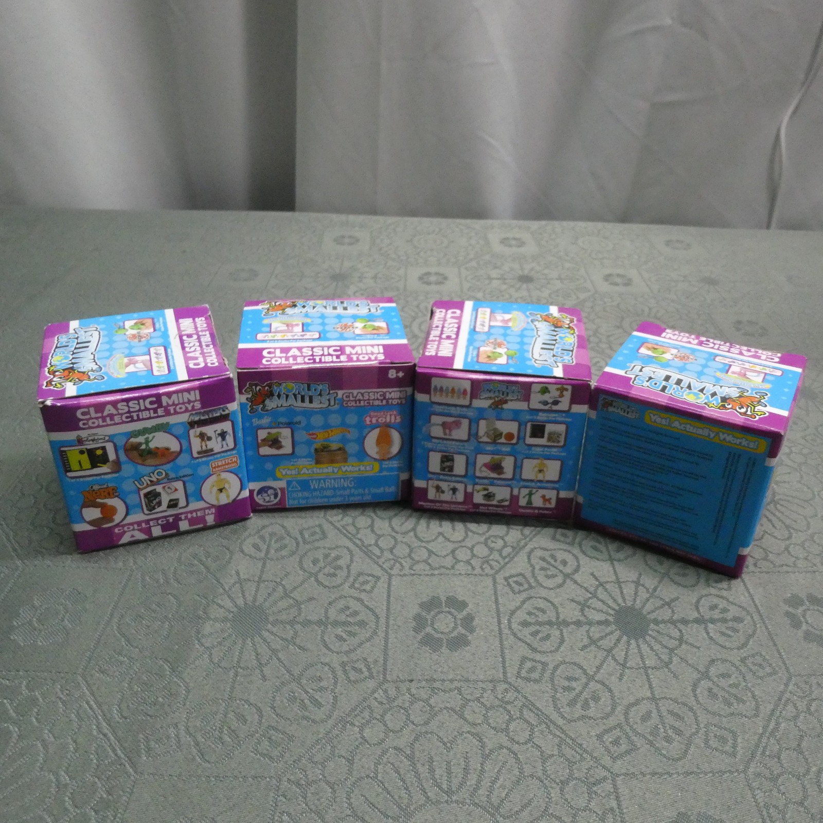 World's Smallest Toys Blind Box Classic Mini Collectible NEW Sealed Lot of 4 Blu