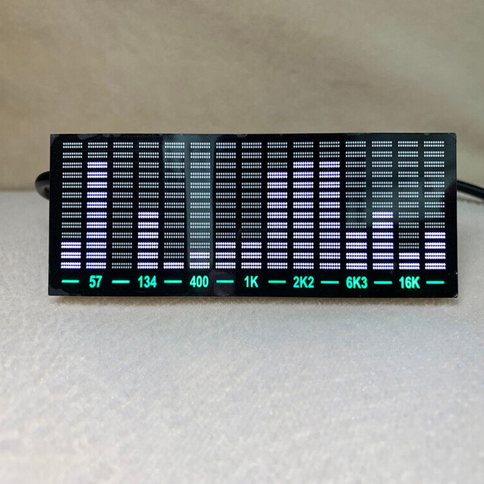 LED Sound-controlled Audio Level Indicator VU Meter 15-segment Spectrum Display