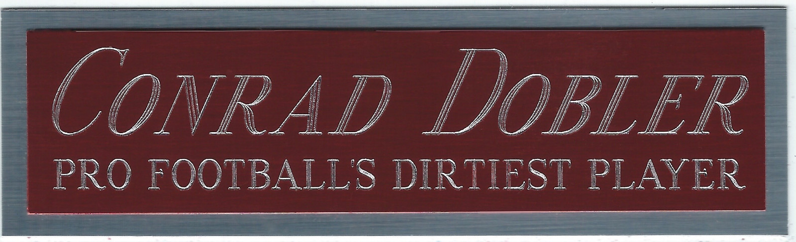 CONRAD DOBLER CARDINALS NAMEPLATE AUTOGRAPH SIGNED FOOTBALL HELMET JERSEY PHOTO