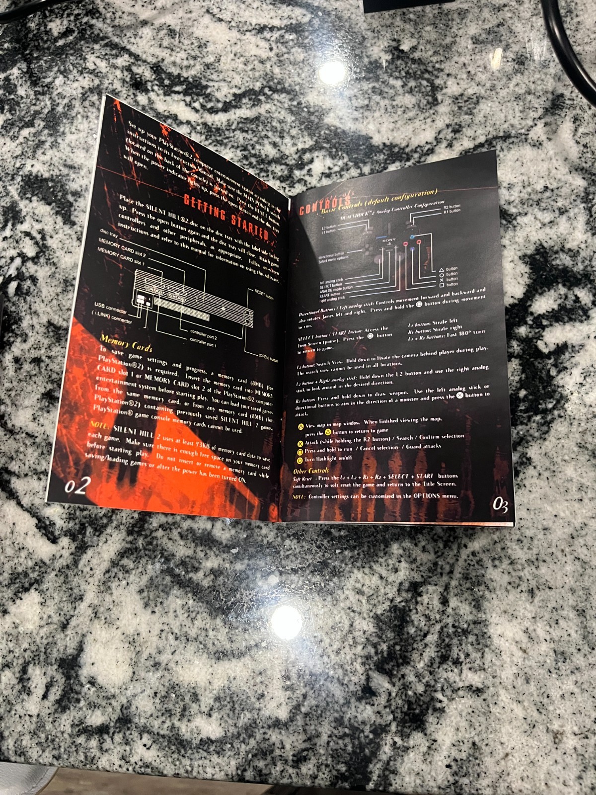 Replacement Manual for - Silent Hill 2 - Sony PS2 Instruction Booklet