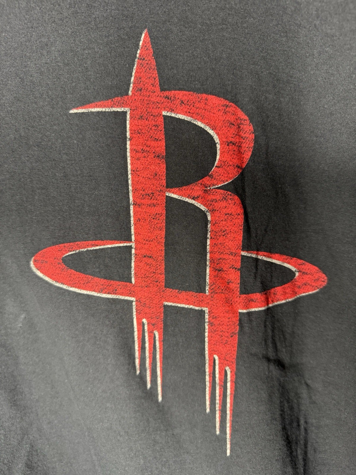 Houston Rockets NBA Distressed Logo T-Shirt Black '47 Brand Men’s Size XXL