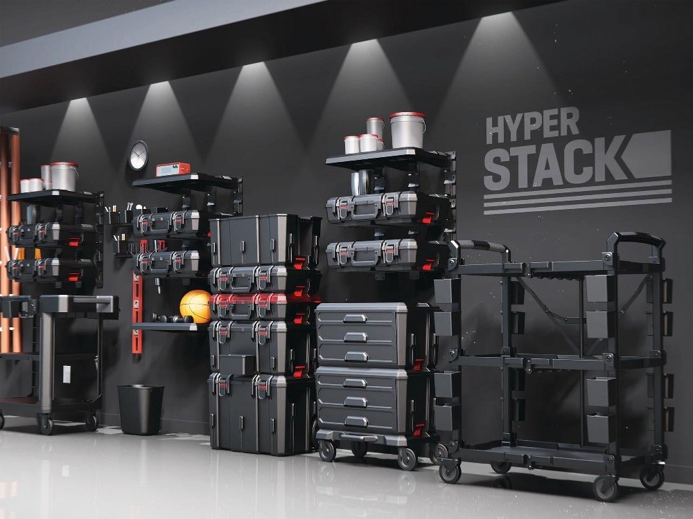 Stack Dolly – Rolling Base for Modular Garage & Tool Storage System