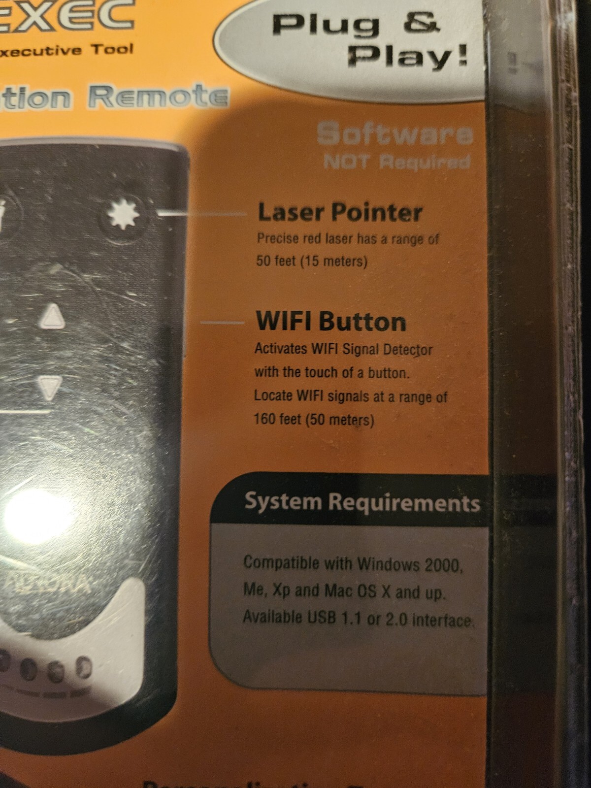 Wireless Presenter Remote Presentation USB Control. 2.4GHz Laser Pointer 160 Ft