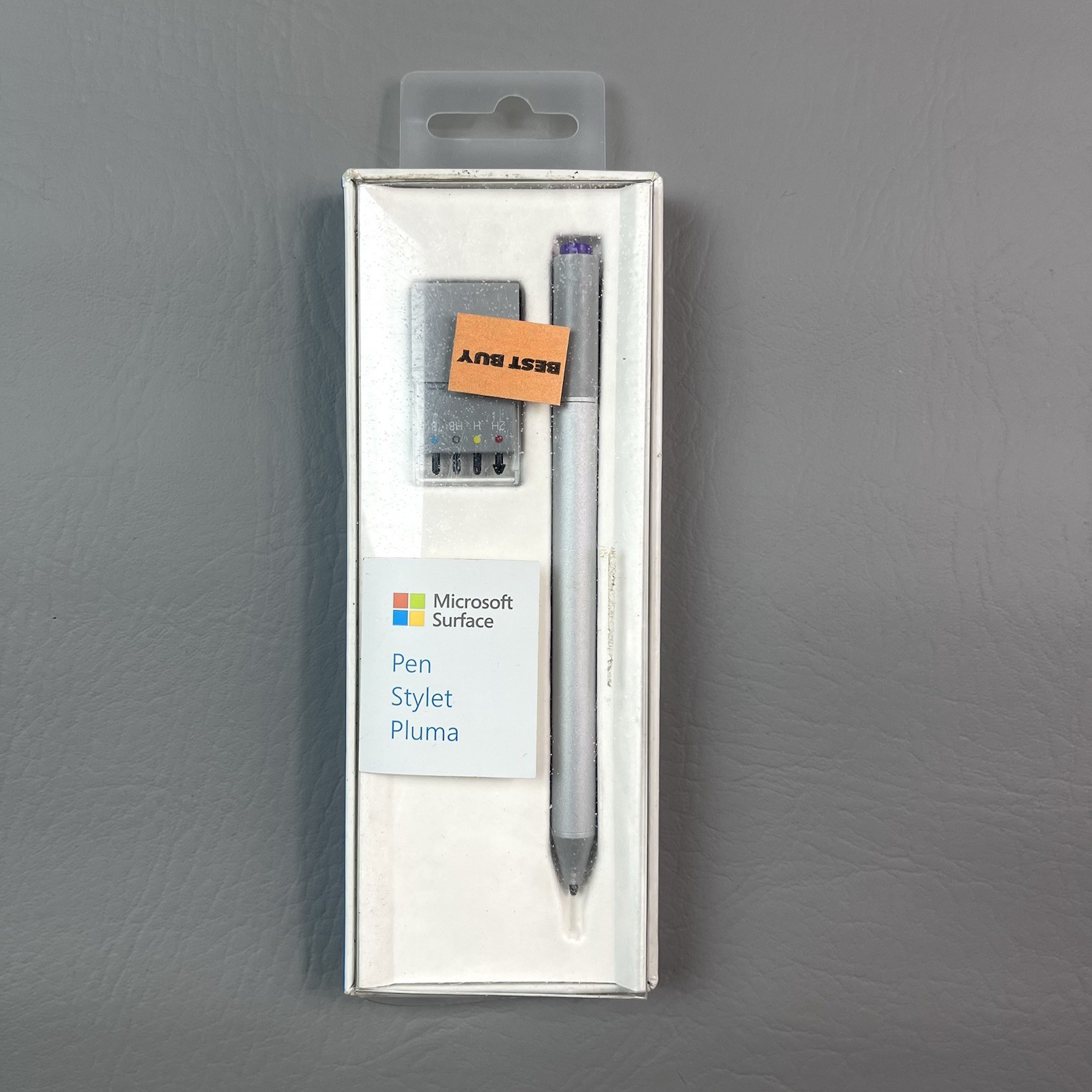Microsoft Surface Pen Stylus Silver Model 1710 Surface Pro 3 4 Book w/ Tips