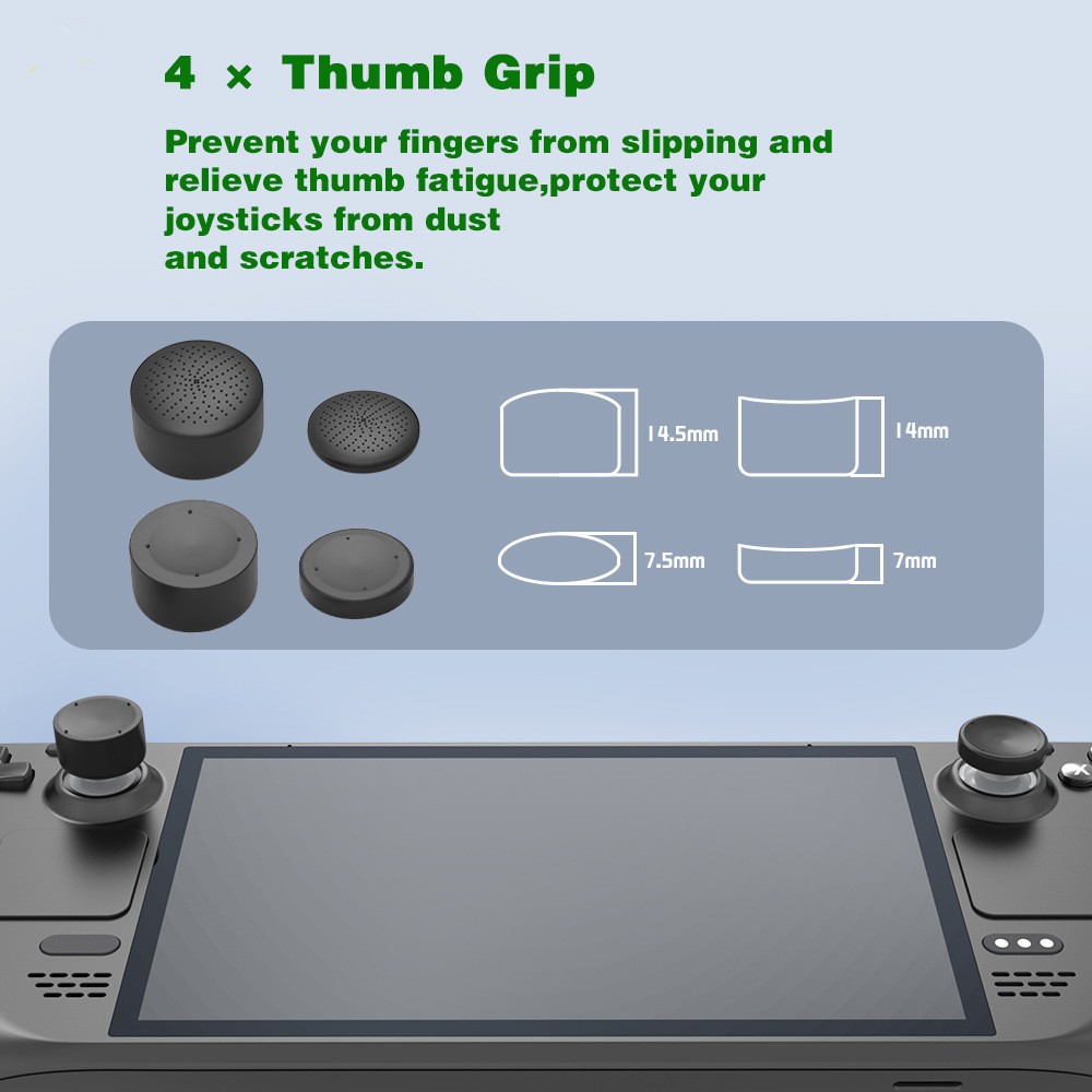 Game Console Touchpad Joystick Protective Film Type-C Adapter Kit For Steam Deck