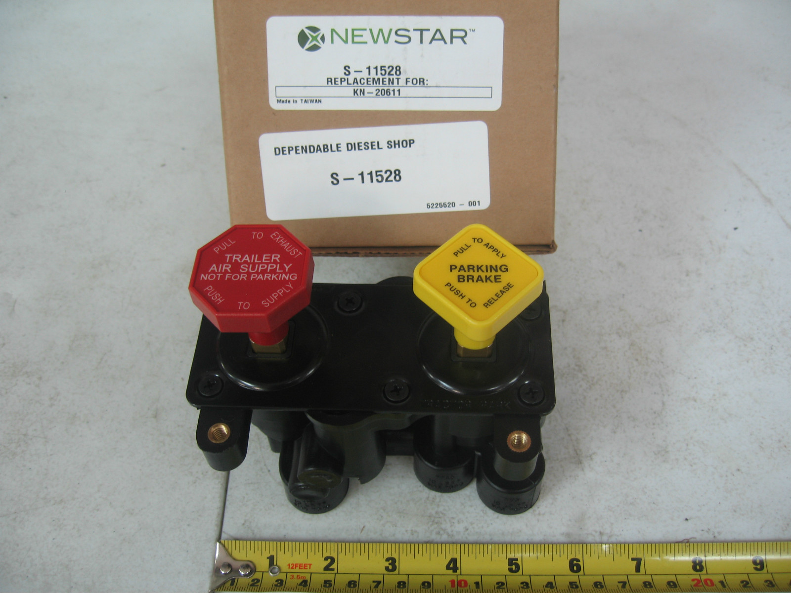 Dash Control Valve S&S # S-11528 Ref. #  Bendix 101890, Haldex Midland KN20611