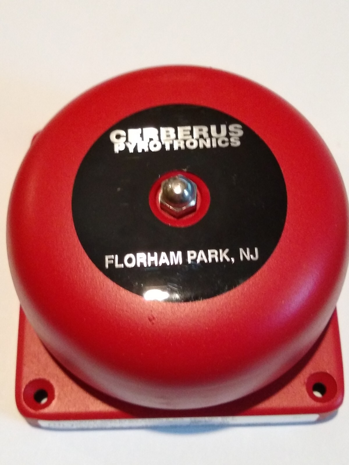 Siemens Fire Alarm 4" Red Bell MOD NO BF-F P/N 500-694375 BELL, 21-30VDC