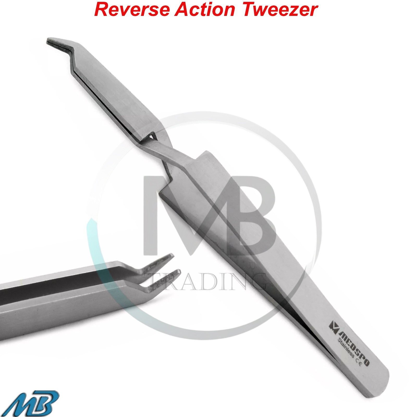 Dental Bracket Holding Tweezers Orthodontic Reverse Action Surgical Forceps CE