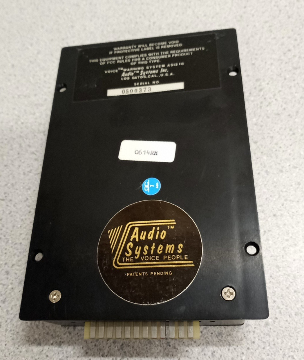 Vintage Audio Systems Inc. Audio Systems , Voice Warning System , Model: AS1310