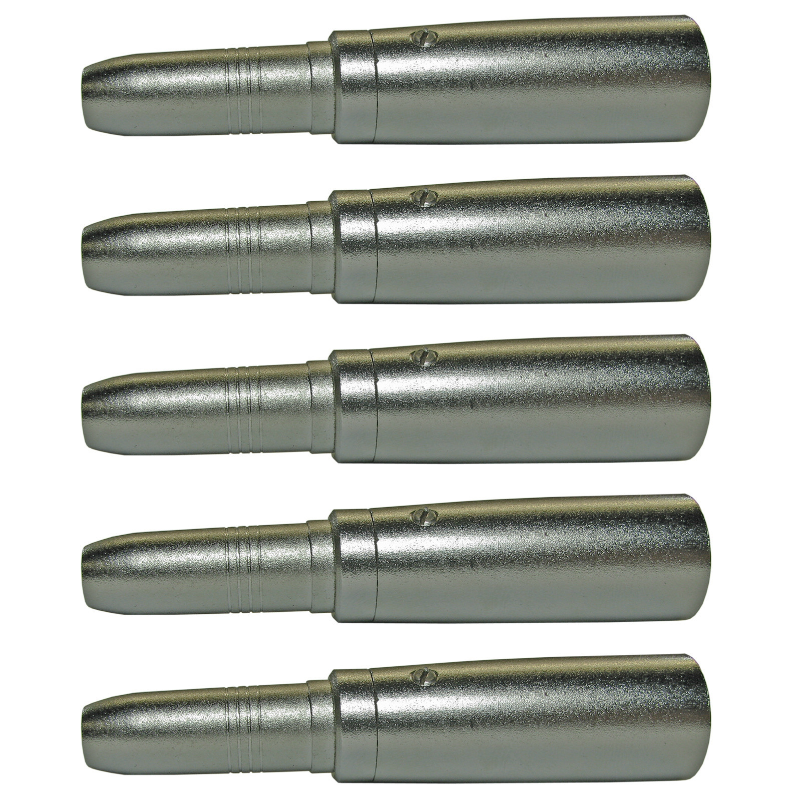 Lot of 5 High Quality 3 pin Male XLR to 1/4 Female 6.35 mm Stereo Jack Adapter