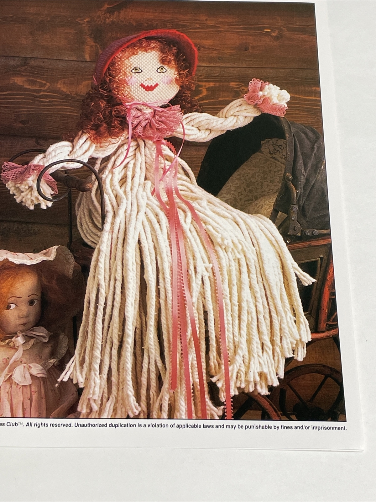 Madelaine Mop Doll Annie's Plastic Canvas Pattern