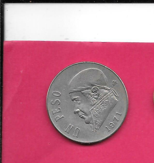 MEXICO MEXICAN KM460 1971 VF-VERY FINE-NICE CIRC OLD  VINTAGE PESO COIN