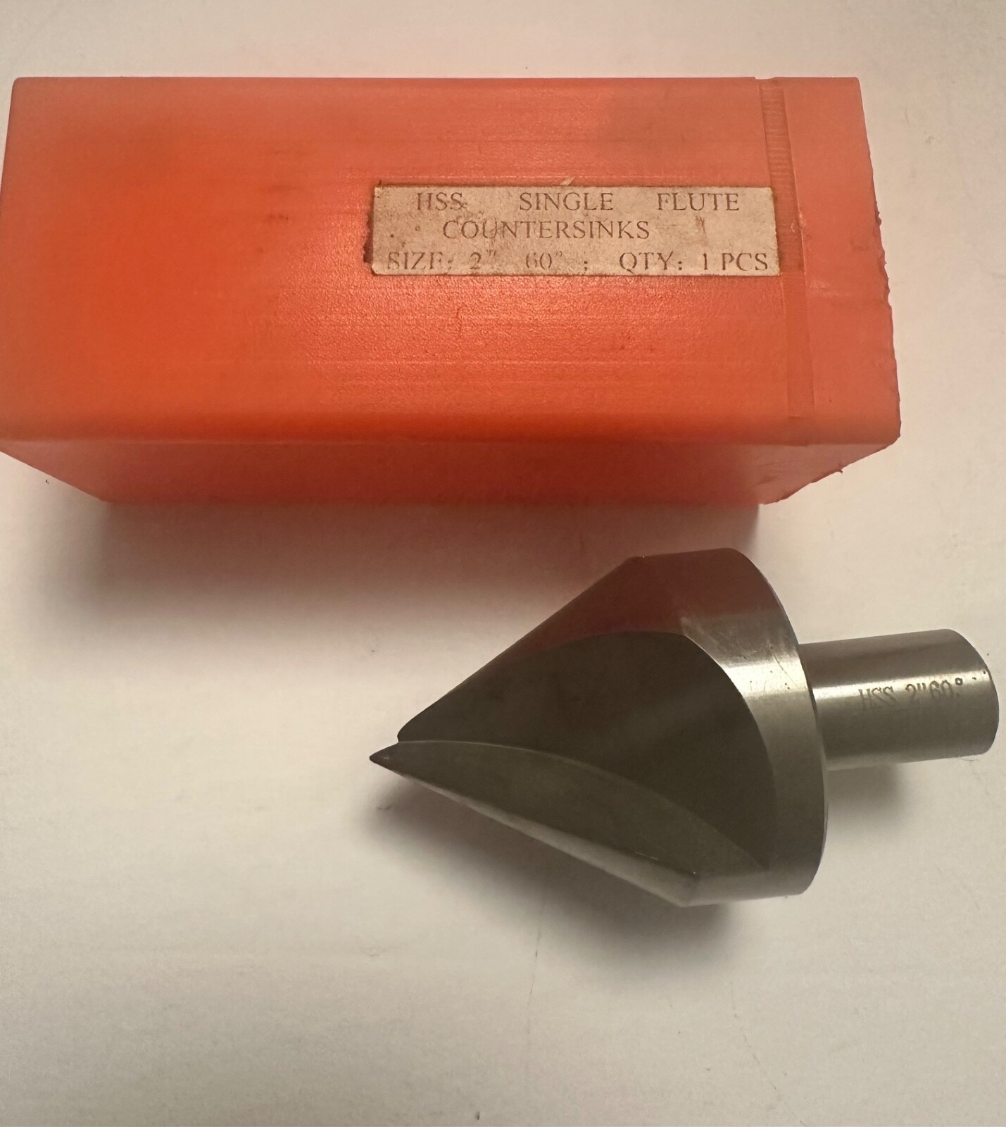 2” 60 DEGREE HIGH SPEED STEEL SINGLE FLUTE COUNTERSINK 3/4  Shank FREE SHIPPING