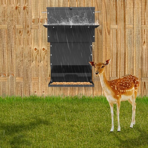 Hanging Automatic Deer Feeder with Lid Gravity Feeders Box Outdoor Weatherproof